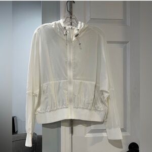 Athleta Mesh White Jacket Large